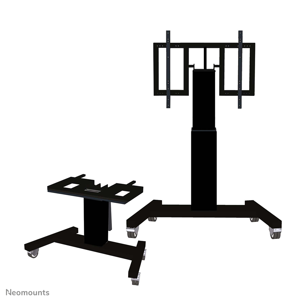 Neomounts PLASMA-M2500TBLACK TV trolley - 42-100" - max 150 kg - gemotoriseerd h 91-141 cm - VESA 400x200-800x600 - tafel kantelfunctie - zwart