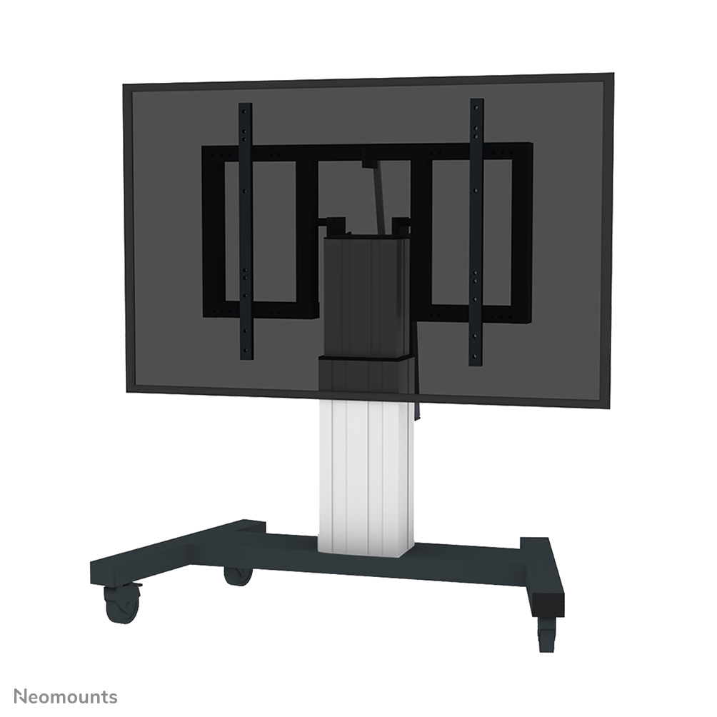 Neomounts PLASMA-M2550TSILVER TV trolley - 42-85" - max 150 kg - gemotoriseerd h 60-88 cm - VESA 400x200-800x600 - tafel kantelfunctie - zilver