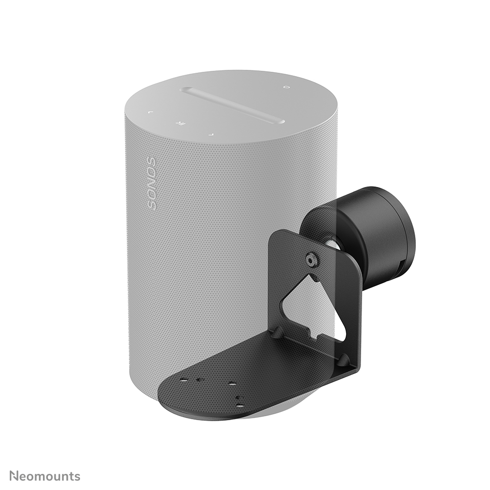 Neomounts WL35-722BL1 Muurbeugel voor Sonos Era 100 & 300 - minimalistisch design - vrij draai- en kantelbaar tot 30° - ook ondersteboven te monteren - zwart