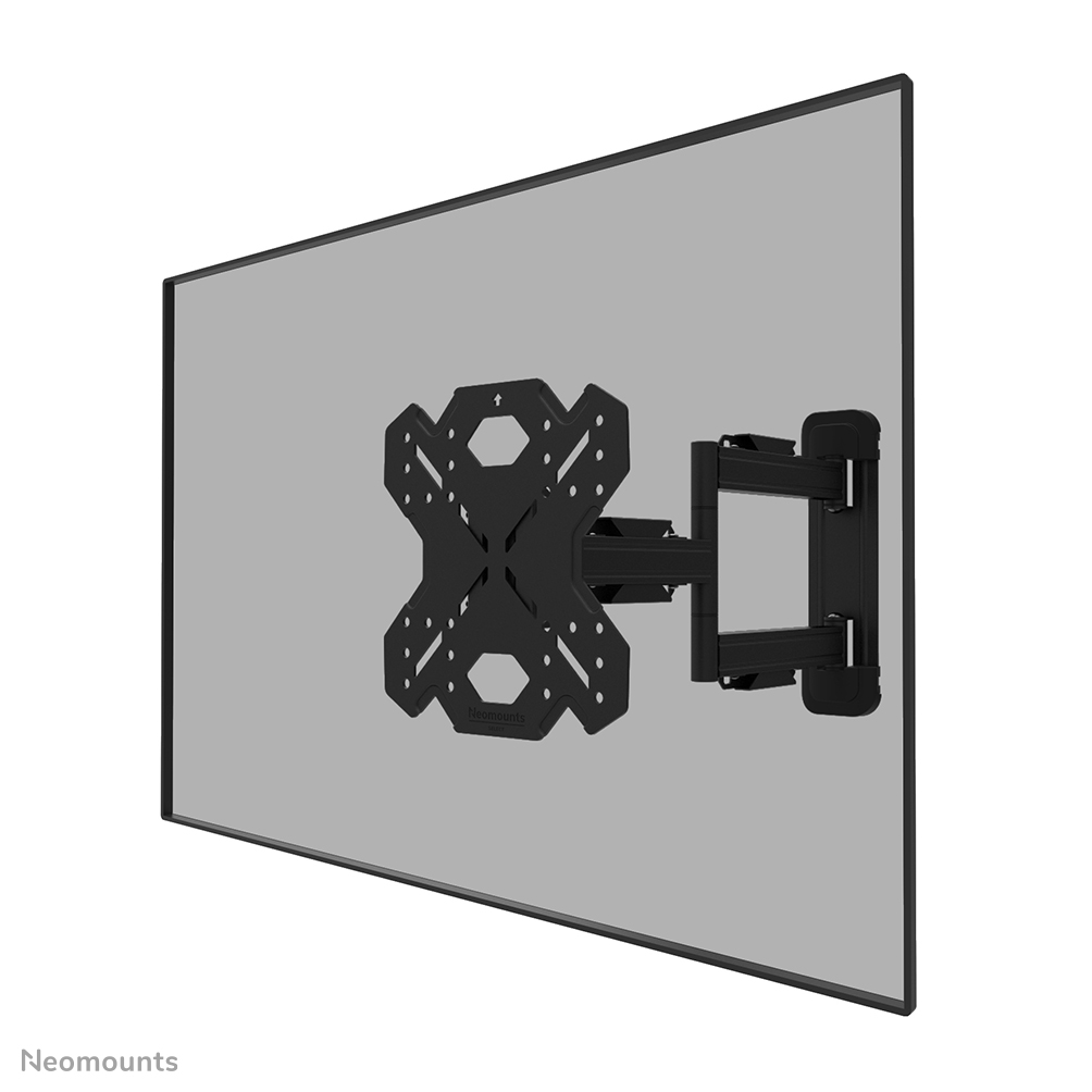 Neomounts LEVEL-850 WL40S-850BL12 Full motion TV-beugel wand - 32-55" - max 40 kg - VESA 100x100-200x200 - d 4,7-55,5 cm - niveauverstelling - Rapid Install-model incl. montagesjabloon - zwart