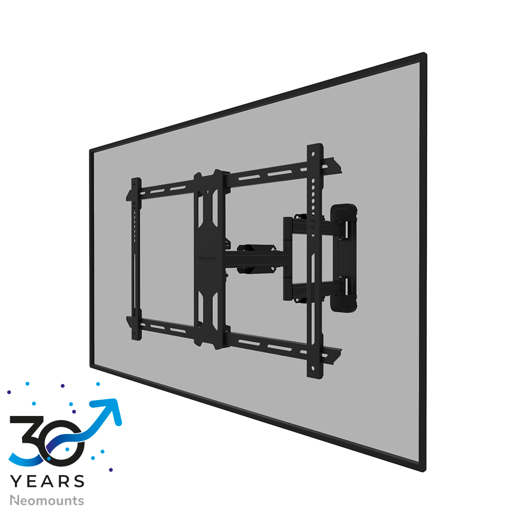Neomounts LEVEL-850 WL40S-850BL16 Full motion TV-beugel wand - 40-70" - max 45 kg - VESA 200x100-600x400 - d 4,7-55,5 cm - niveauverstelling - Rapid Install-model incl. montagesjabloon - zwart